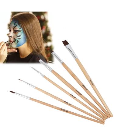 6 Party art oil brush set Halloween Face Make Up Patsle Body Make Up Malpinsel Watercolor Brush for Beginners Hobbymal and Experts