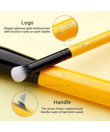 Jessup 10-Piece Professional Makeup Brush Set - Cosmetics for Eyes Face Eyeshadow Foundation & Eyeliner | International Shipping Available - Buy Online on GoSupps.com