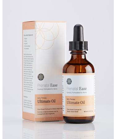 Belly Therapy Ultimate Oil Plant-Based Body Oil for Stretch Marks and Itchy Skin for Pregnant and New Moms 2 oz Bottle