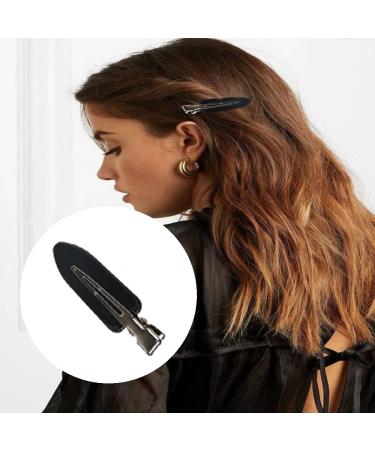 No Bend Hair Clips 10 Pcs - No Crease Makeup Hair Clip for Fashionable Hairstyles - Black - Buy Online on GoSupps.com