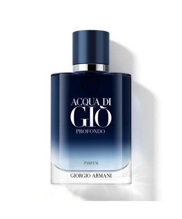 Armani Beauty - Acqua di Gi Profondo - Parfum - Cologne for Men - Foug re Aromatic & Ambery Men s Fragrance - Bergamot Everlasting essence Citrus & Patchouli Notes 3.3 Fl Oz (Pack of 1)