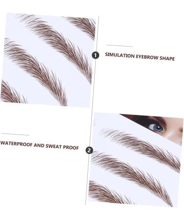 FOMIYES 16 Pcs Eyebrow Stickers Waterproof Stickers 6d Eyebrows Eyebrow Stencils Shaping Transfer Stickers - Buy Online on GoSupps.com