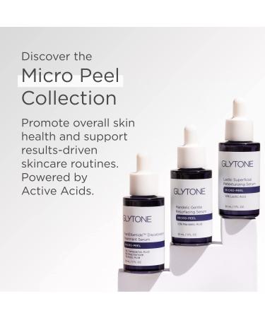 Glytone Micro-Peel Lactic Serum 10% - Vegan & Fragrance-Free Retexturizer for Dull Dry Skin - International Shipping Available - Buy Online on GoSupps.com