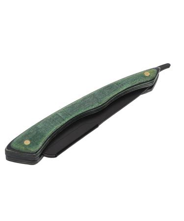 Foldable Beard Blade Holder | Stainless Steel & Wood Knife Handle for Barbers | Premium Grooming Tool - Buy Online on GoSupps.com