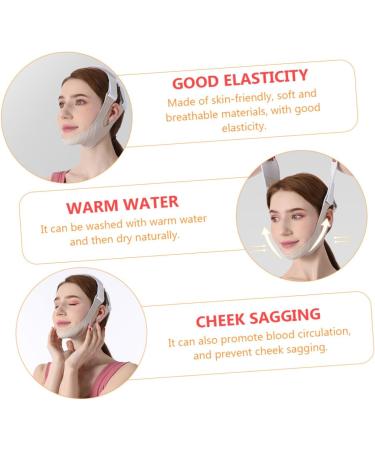 Didiseaon 1pc Thin Face Belt Chin Strap Double Chin Face- Lifting Chin Lift Band Facial Slimming Face-lifting Chin Lift Belt Silica Gel Cosmetic Miss Slimming Belt - Buy Online on GoSupps.com