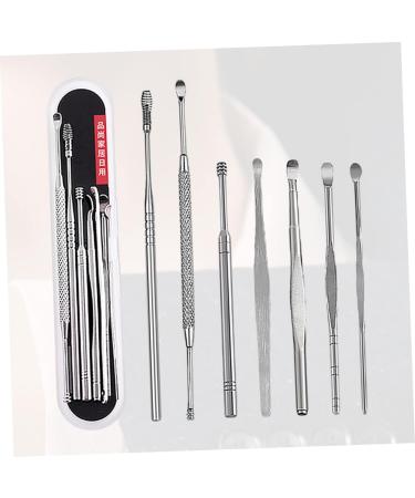 LALAFINA 7pc Ear Cleaning Tool Set | Stainless Steel Ear Care Kit | Spring Design | Ear Cleaners for Gentle Ear Cleaning - Buy Online on GoSupps.com