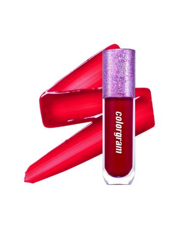 COLORGRAM Thunderbolt Tint Lacquer 08 Crush Tok | High Pigment  Vivid Color  Long Lasting Lip Stain  Moisturizing with Argan Oil  Hydrating  Buildable & Blendable  (0.2 fl.oz  4.5g)