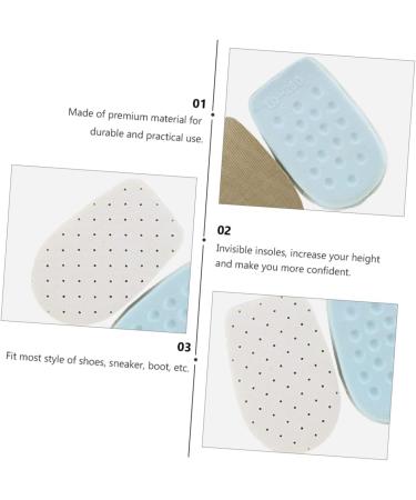NOLITOY Height Increasing Insoles - 2 Pairs of Altitude Heel Inserts for Men & Women | Comfortable Height Lift Shoes - Buy Online on GoSupps.com
