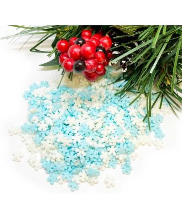 Christmas Snowflakes Sugar Shapes Cake Topper Sprinkles - 25g Edible Matt Sugar Decorations for Festive Cupcakes - Xmas Party Cake Decor - Buy Online on GoSupps.com