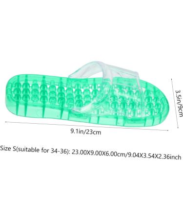 MAGICLULU 2 Pairs Slippers Quick Drying Shower Slippers Green Home Indoor Slippers Non Dorm Shoes Gym Foot Spa Soak Tub Shower Footware Massaging Travel Pvc Household Plastic Barrel 25x9.5cm 8x2pcs Greenx2pcs - Buy Online on GoSupps.com