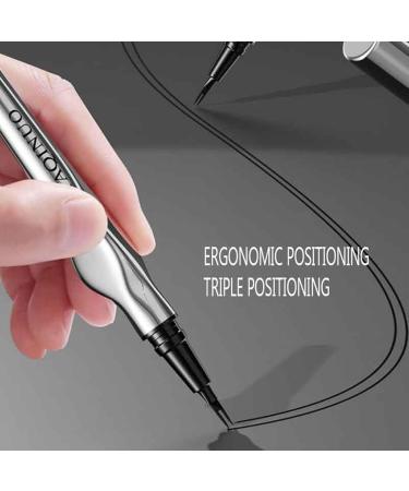 LXZJJM Ultra-Fine 3D Waterproof Microblading Eyebrow Pen Eyebrow Pencil For Natural-Looking Brows Long-Lasting and Smudge-Proof (01# BLACK) - Buy Online on GoSupps.com