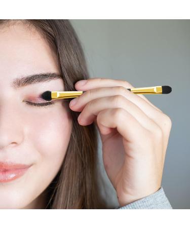 10PCS Double-Ended Eyeshadow Brushes | Long Handle Sponge Applicators for Eye Makeup | Blending, Defining, Smudging, Shading | Reusable Tools - A7STHZS - Buy Online on GoSupps.com