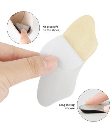 Heel Pad Insert Cushion for Men and Women - Prevents Heel Slip, Blisters, and Loose Shoes - Pale Apricot + Black - Buy Online on GoSupps.com