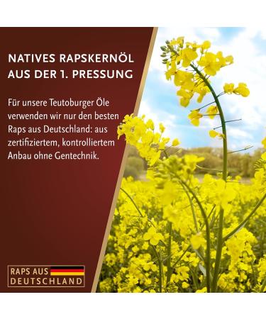 Teutoburger lm hle Rapeseed Oil for Frying - 500ml | Premium Quality Cooking Oil Ideal for Healthy Cooking & International Shipping - Buy Online on GoSupps.com