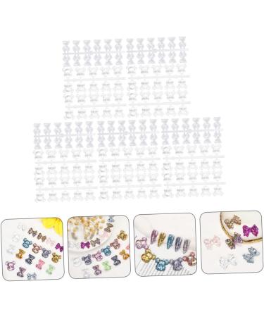 minkissy 3 Para U as Nail Nail Polish Tools Nail Color Nail Color Display Bow Nail Color Display Tool Play Board Sample Bear Japanese - Buy Online on GoSupps.com