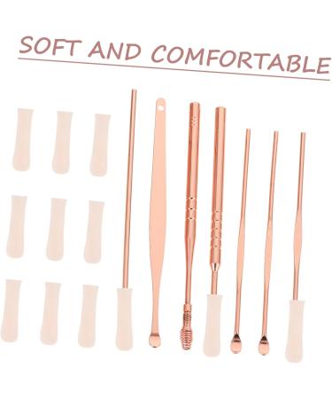 Beaupretty 10Pcs Silicone Ear Scoop Tips for Gentle Ear Cleaning Reusable Ear Wax Removal Accessories for Adults Comfortable Ear Wax Removal Tool Ear Cleaner - Buy Online on GoSupps.com