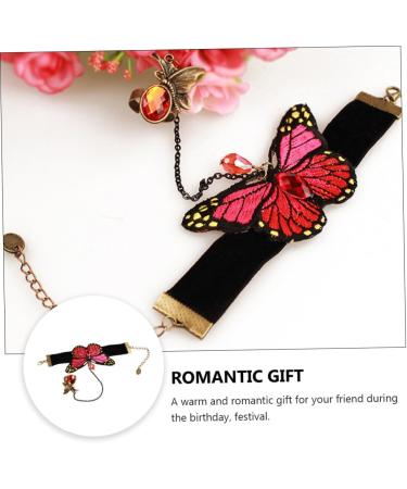 COHEALI 1pc Butterfly Ring Bracelet Rings for Teen Girls Wrist Chain Wristband with Finger Ring Jewelry Miss - Buy Online on GoSupps.com