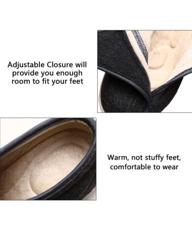 Buy Women's Diabetic Shoes - Warm Extra Wide Comfortable Sneakers for Elderly Non-Slip Lightweight Sneakers for Swollen Feet (Size 6.5 Black - Buy Online on GoSupps.com