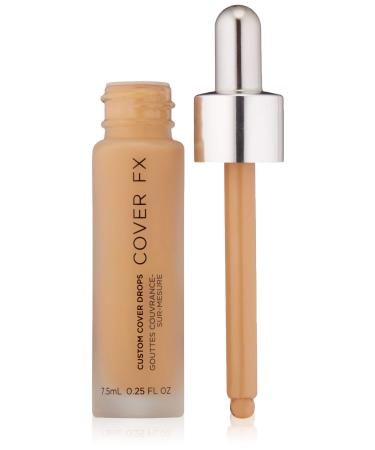 COVER FX Custom Cover Drops  Multi-Use Shade-Adjusting Liquid Foundation and Concealer Makeup  Vegan & Cruelty-Free Lightweight Skin Enhancer  0.25 Fl Oz  N Medium 3