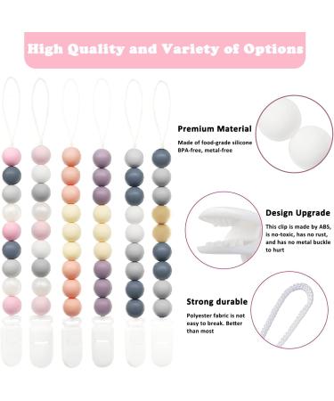 Flow Fire Silicone Dummy Clip - 2PCS Pink Baby Dummy Clips for Soothers and Dummies - Buy Online on GoSupps.com