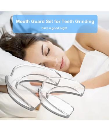 NALCY Mouth Guard Set for teeth Grinding with Storage Case 2 Pack Mouthguard Moldable Night Guards for Anti teeth Grinding - Buy Online on GoSupps.com