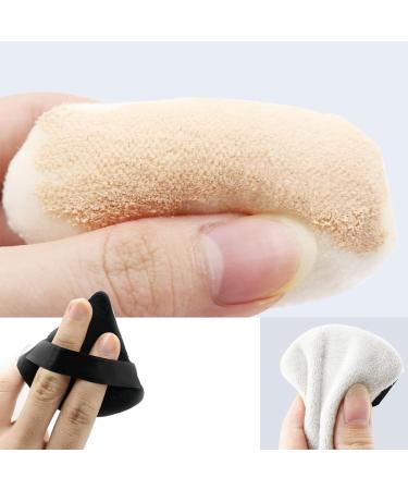 8-Piece Triangle Velour Makeup Puff Set | Soft Cosmetic Blender Sponges - Buy Online on GoSupps.com