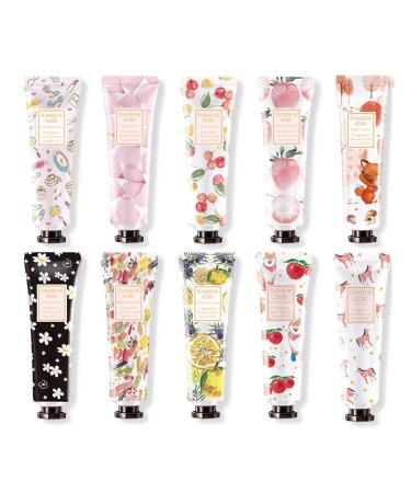 NNGT Hand Cream Moisturizing Hand Care Cream for Dry and Cracked Hands 10 Pieces 30G Mini Hand Cream