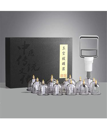 LIANGJUANG cupping set cupping therapy set silicone cupping therapy set Cupping Set Professional Chinese Acupoint Cupping Therapy Sets Suction Cupping Set Knees Elbows Shoulders Cellulite Cupping M 12pcs Transparent - Buy Online on GoSupps.com