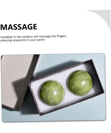 Lurrose 10 PC Green Jade Handball Massage Balls | Marble Fitness & Relaxation Tools | International Shipping Available - Buy Online on GoSupps.com