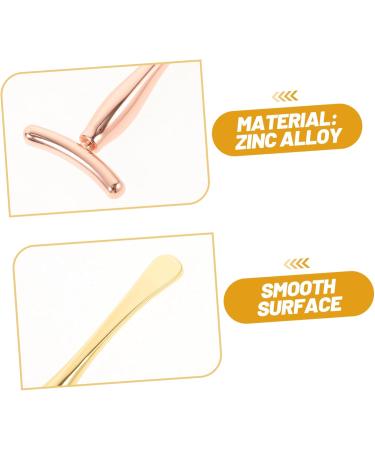 DOITOOL Facial Skin Roller 1 Set Both ends care Eye Wand rose gold skin care tools Double-end Facial Mask Spoon eye creams cosmetic eyes roller head digging spoon set Zinc alloy - Buy Online on GoSupps.com