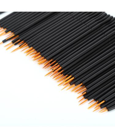 Rotekt 100pcs Disposable Eyeliner Brush Set | Hard Head Liquid & Eye Shadow Makeup Tools | International Shipping Available - Buy Online on GoSupps.com