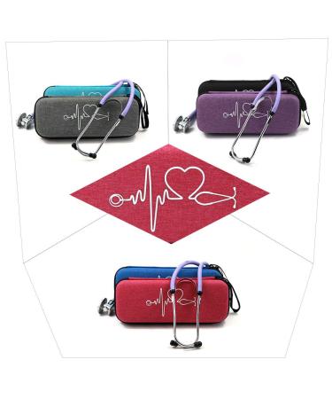 Stethoscope Carrying Case for Littmann Classic III, Lightweight II S.E, Cardiology IV - Purple | Mesh Pocket for Nurse Accessories - Buy Online on GoSupps.com