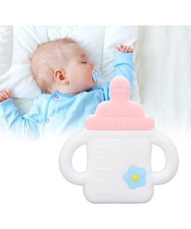 LBEC Cartoon Bottle Shaped Silicone Teether | Easy Grip Baby Bath Gift | International Shipping - Buy Online on GoSupps.com