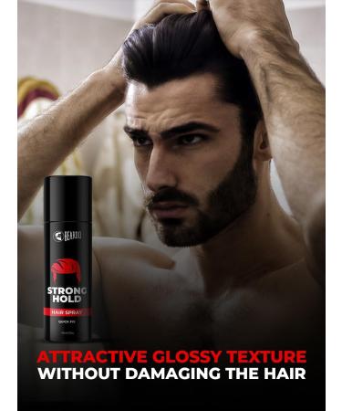 Strong Hold Hair Spray 135 ml | Hair Spray for Men | Hair Styling Spray | Hair Setting Spray | Hair Fixing Spray | Strong Hold | Shine White - Buy Online on GoSupps.com