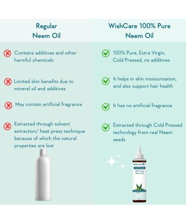 Cold Pressed Neem Oil 200ml - 100% Pure Wild Crafted for Skin & Hair - Eco-Friendly Cosmetic Grade - Buy Online on GoSupps.com