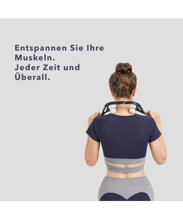 Healable Neck Massage Device - Shiatsu Trigger Point Massage for Pain Relief - Best Fitness Accessory for Relaxation - Buy Online on GoSupps.com