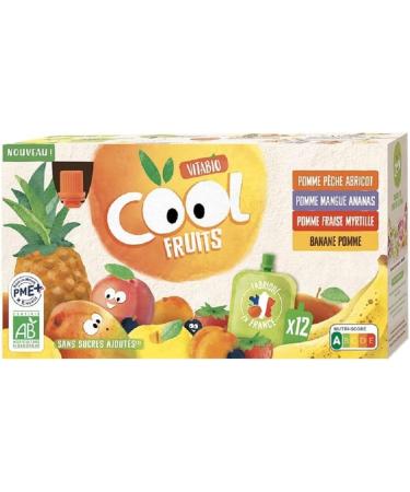 Vitabio Cool Fruits Multifragrances 4 Recipes - Organic - 12 x 90g - Pack of 4 - Buy Online on GoSupps.com