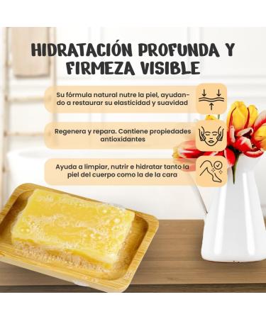  Decolores Decolores | Natural Shea Butter Soap | 100g | Solid Soap | Natural and Handmade Soaps | Facial and Body Use | Nourishing | Softens Your Skin | Moisturizes and Firms - Buy Online on GoSupps.com