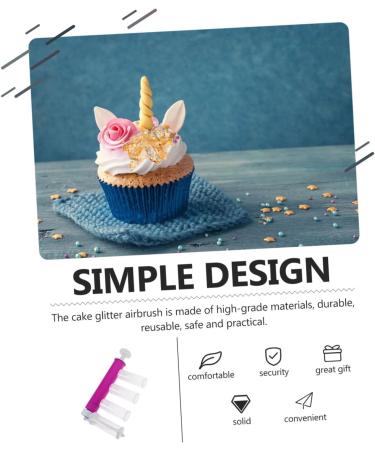 4 Sets Cake Duster Cajas para Cupcakes Cake Decorating Airbrush Baking Tool Kitchen Utensil Gadget Glitter Decorating Tools Cake Color Duster Cookie Airbrush Flash Plastic Pastry As Shownx4pcs 24X12CMx4pcs - Buy Online on GoSupps.com