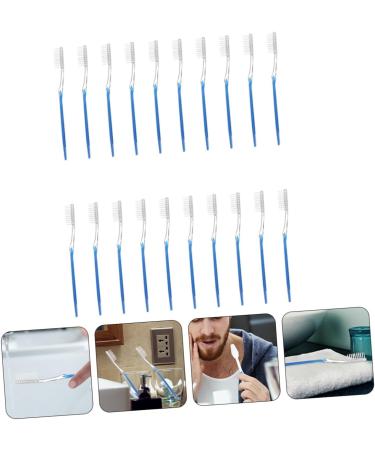 Solustre 50 Pack Disposable Toothbrushes - Travel-Friendly 2-in-1 Cleaning Brushes for Hotels & Travel - Buy Online on GoSupps.com