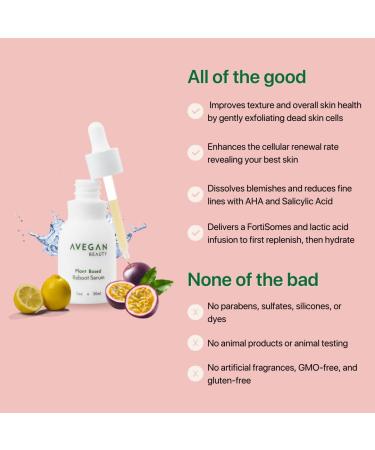 AVEGAN Wellness Beauty Plant-Based Reboot Serum | Gentle Exfoliating Blemish Treatment with AHA & BHA | International Shipping - Buy Online on GoSupps.com