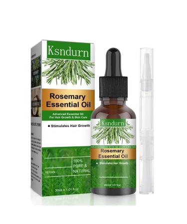 Rosemary oil hair KSndurn Rosemary Oil for Hair - Rosemary Oil rosemary water for hair rosemary oil rosemary (1 piece) 30 ml (1 Pack)