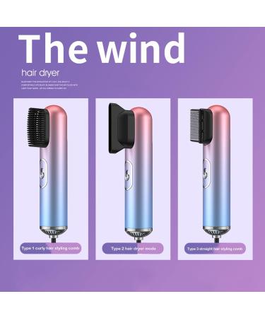 3 in 1 Ionic Hair Dryer & Volumizer Comb - Hot & Cold Air Brush Styler (Yellow) for Straight Hair - Buy Online on GoSupps.com