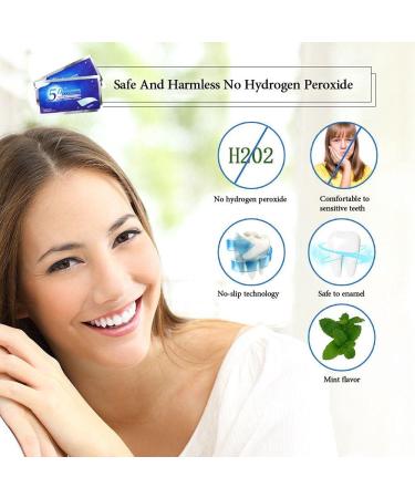 5D Schloss Powerful Teeth Whitening Strips 56 Single Adhesion Teeth Whitening Strips Insensitive Whitening Strips With Anti-sensitivity Factors Comfortable and Without Tooth Acid - Buy Online on GoSupps.com