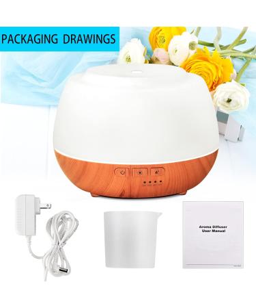 500ml Aromatherapy Diffuser for Essential Oils - Includes 10 Oils Noiseless 23dB BPA-Free 7 LED Colors 4 Timers & Auto Shutdown - Buy Online on GoSupps.com