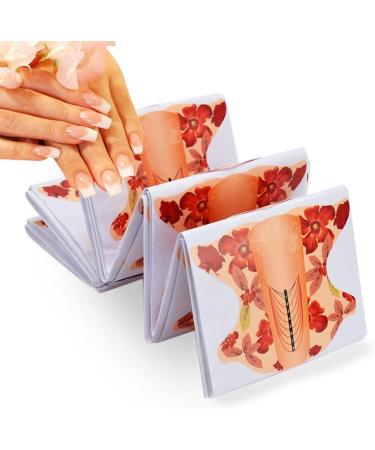 Minkissy 100pcs Nail Forms Nail Art Extension Forms Beauty Tools for Women Green Accessories Pro Nail Art Guide Nail Accessories Nail Accesories Nail Tool Extend Manicure Orange - Buy Online on GoSupps.com
