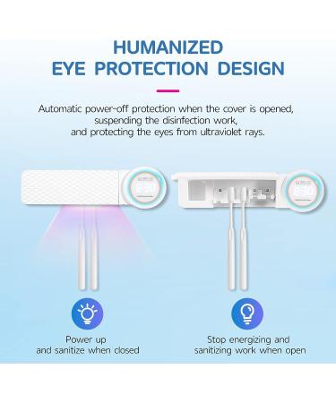 UV Toothbrush Holder Toothbrush Sanitizer for Electric/Regular Toothbrush  Sterilization & Timing Toothbrush Holder for Bathroom - Buy Online on GoSupps.com