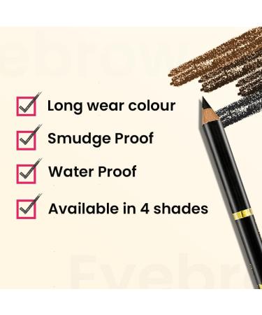 Beauty Forever True Kohl Waterproof Eyebrow Pencil - 402 Dark Brown - Buy Online on GoSupps.com