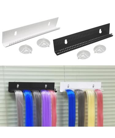 11.6 Inch Hair Extension Holder - Styling Tool for Weft, Clip-In, Tape-In Extensions (Natural Black) - Buy Online on GoSupps.com