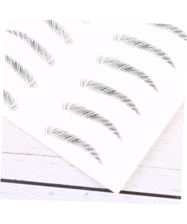 FOMIYES 6 Sheets Pairs Waterproof Stickers Realistic Waterproof Imitation Eyebrows Transfer Stickers Tool 3d - Buy Online on GoSupps.com